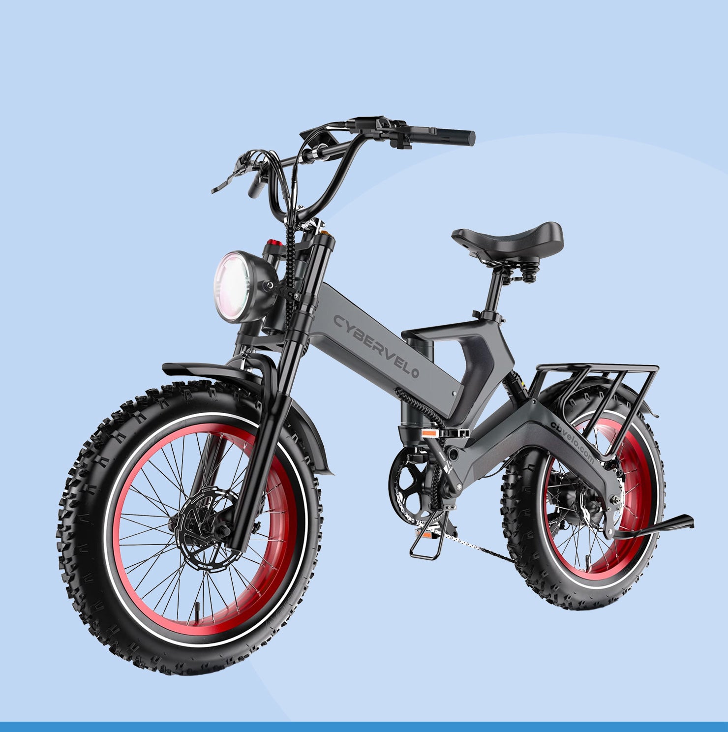 Grey electric bike