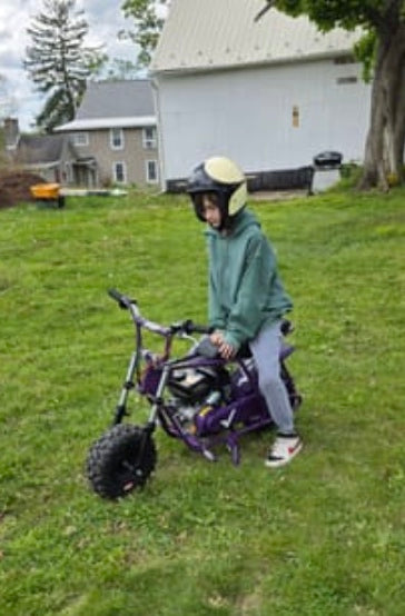 GMB100 mini bike riding customer photo