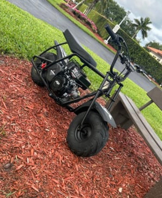 GMB100 mini bike outdoor customer photo